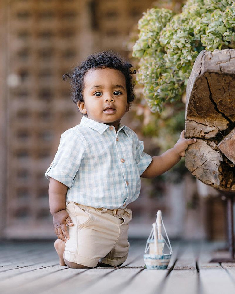 BEIGE POCKET SHORTS