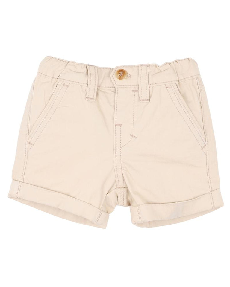 BEIGE POCKET SHORTS