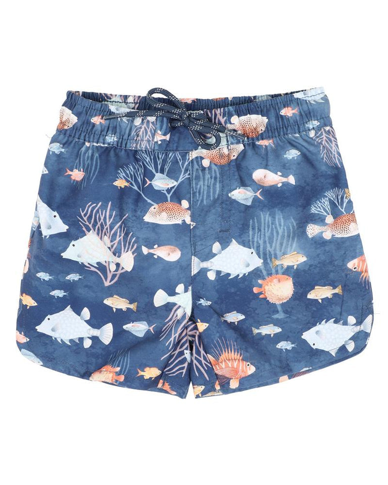 AIDEN BLUE PRINT BOARDSHORTS