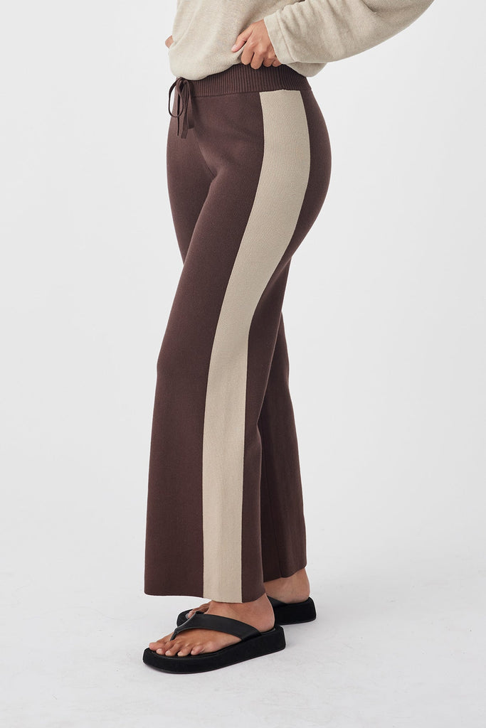 Neo Pant | Chocolate & Taupe