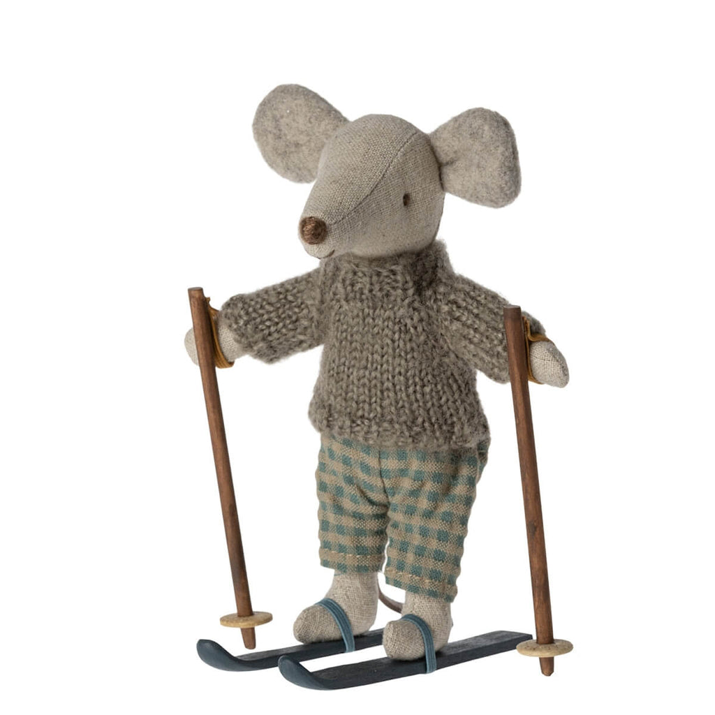 Winter Mouse with Skis Big Brother