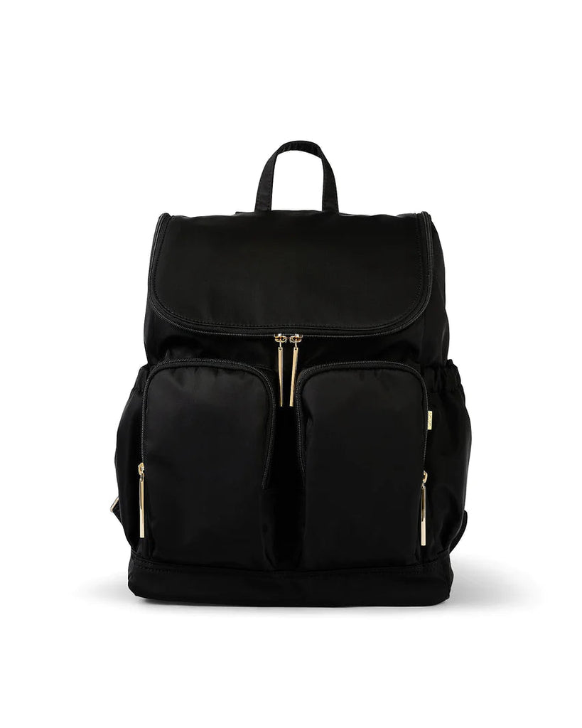 Signature Nappy Backpack | Black Nylon