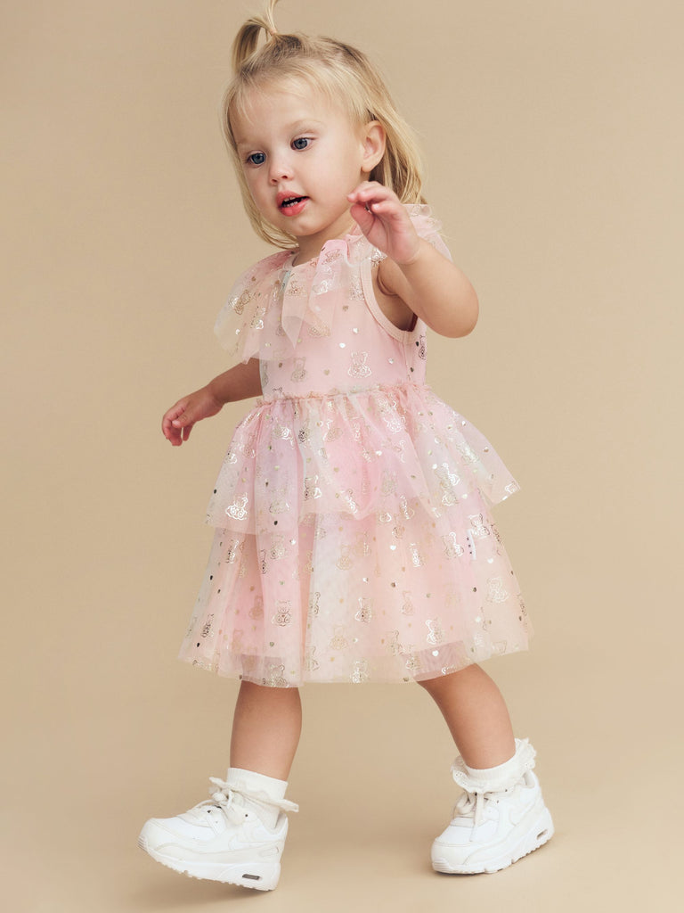 CLOUD BEAR TIERED PARTY DRESS