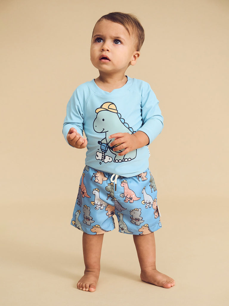 CONSTRUCTION DINOS SWIM SHORT