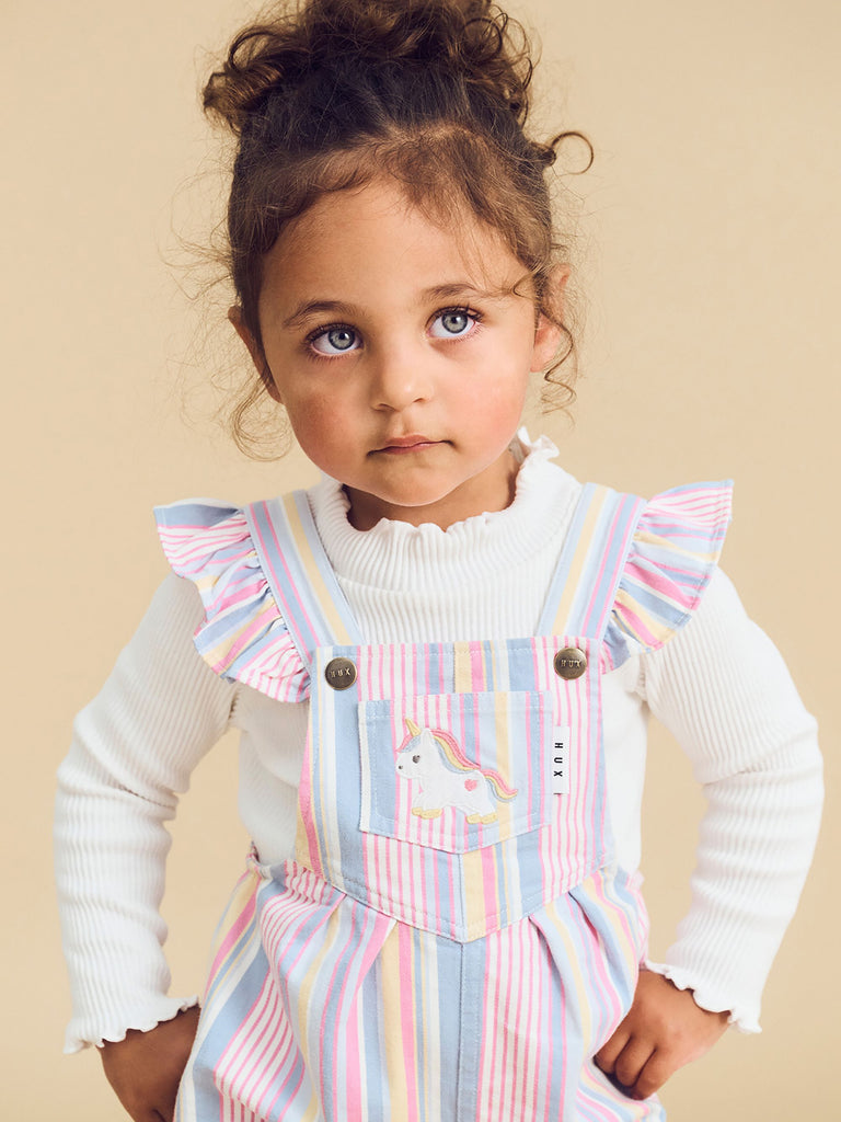 RAINBOW STRIPE OVERALL