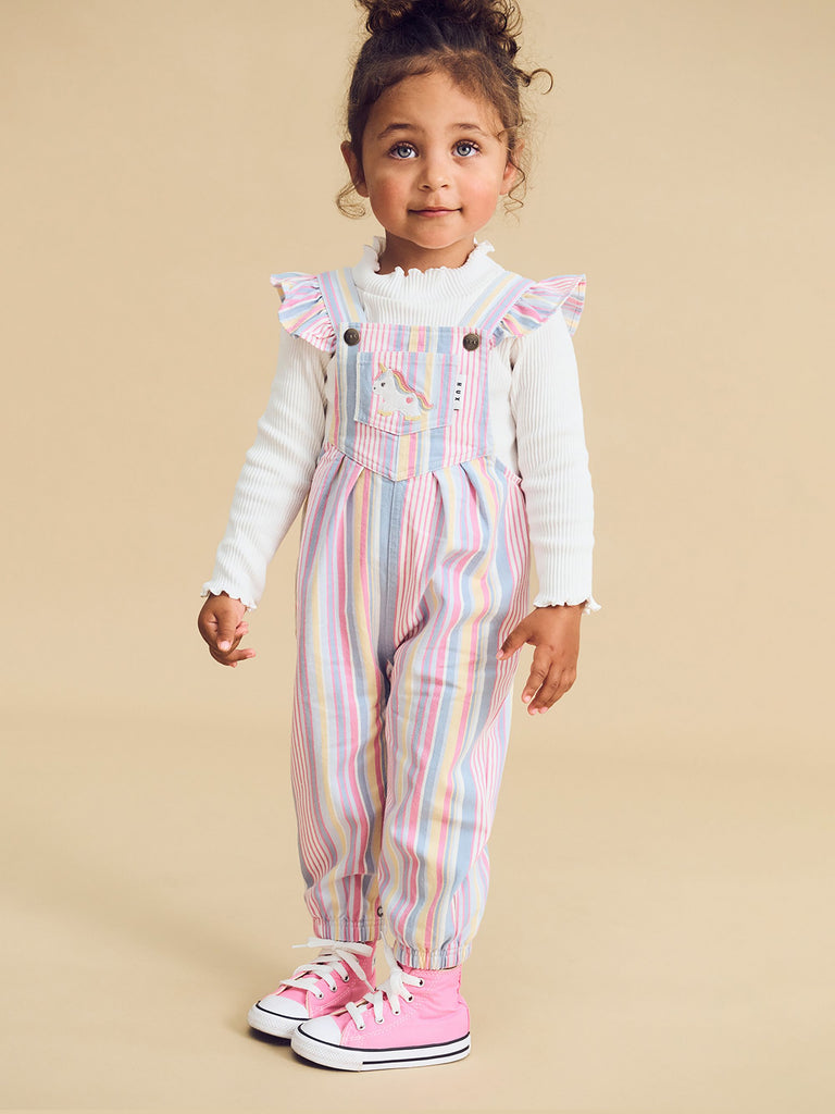 RAINBOW STRIPE OVERALL