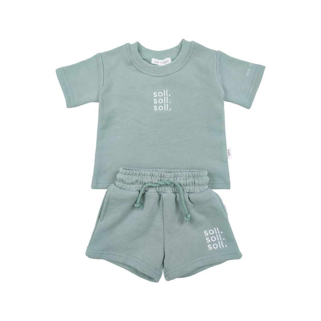 French Terry Set | Sage
