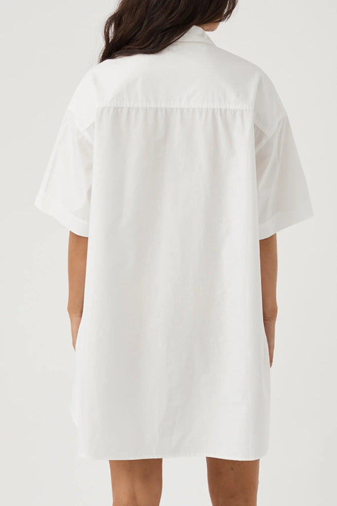 Drew Shirt Dress // Cream