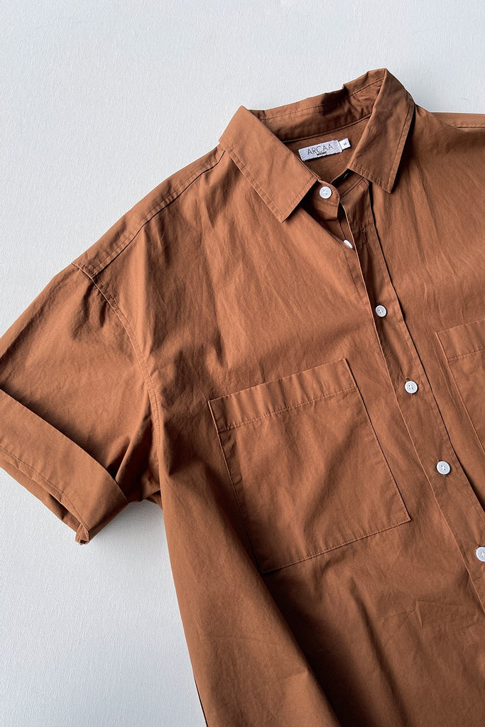 Drew Short Sleeve Shirt | Pecan
