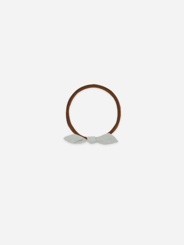 little knot headband | sky - brown